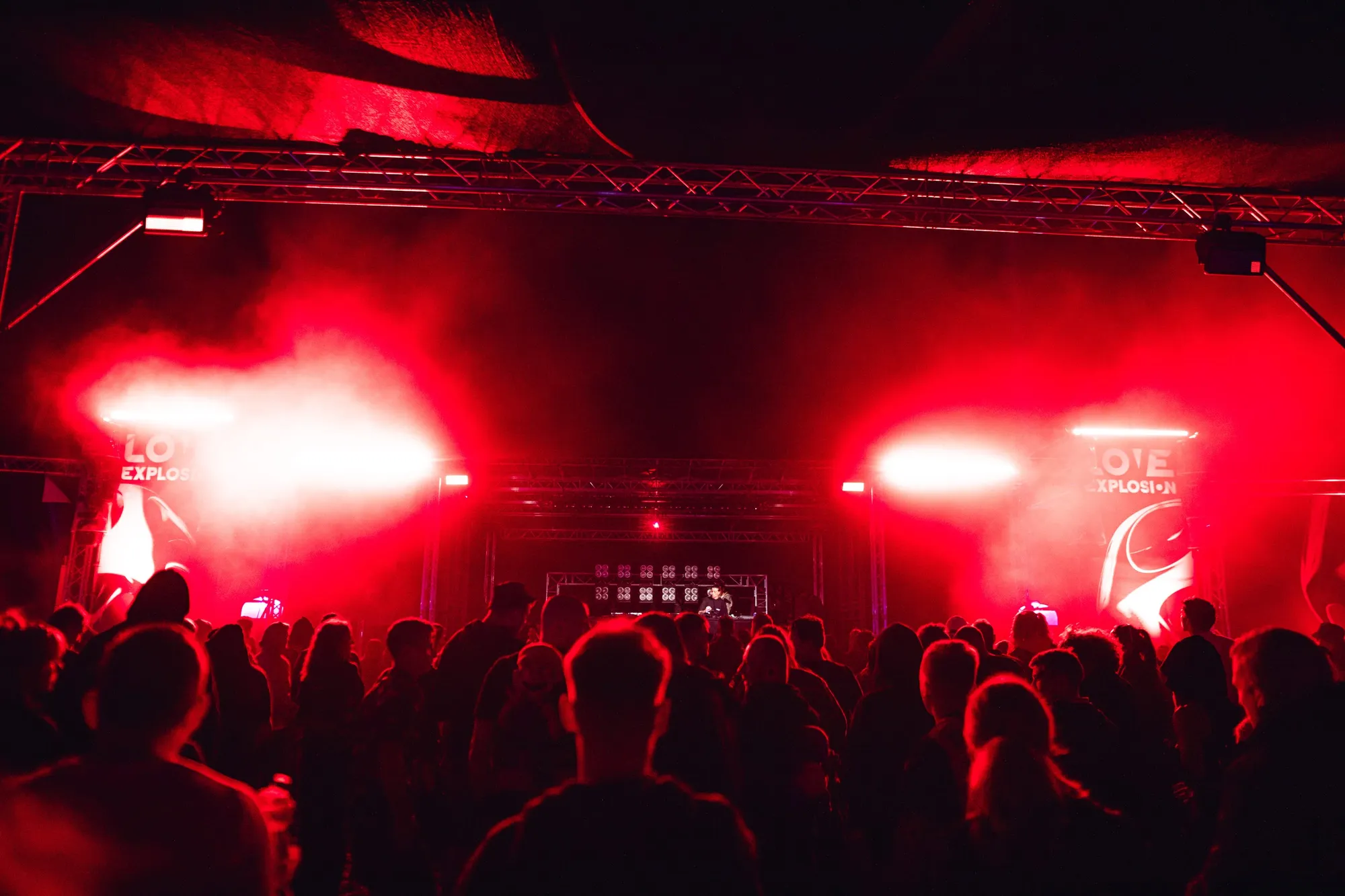 Techno Stage auf der Love Explosion